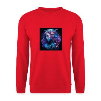 Aquarius - Unisex Pullover - Rot - Vorne - Alina (178cm) & Michal (187cm)