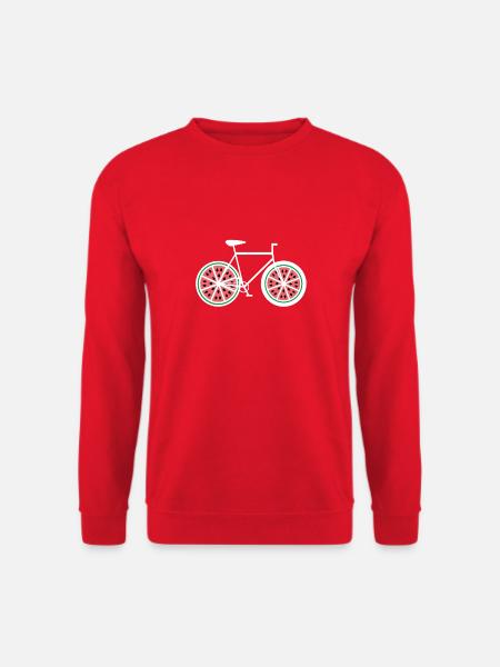 Wassermelone Fahrrad - Rad, Bike, Rennrad, Fixie - Unisex Pullover - Rot