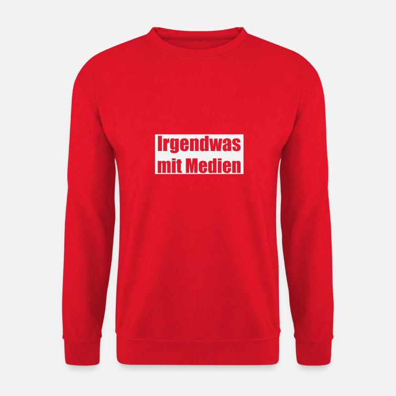 Irgendwas mit Medien - Unisex Pullover - Rot