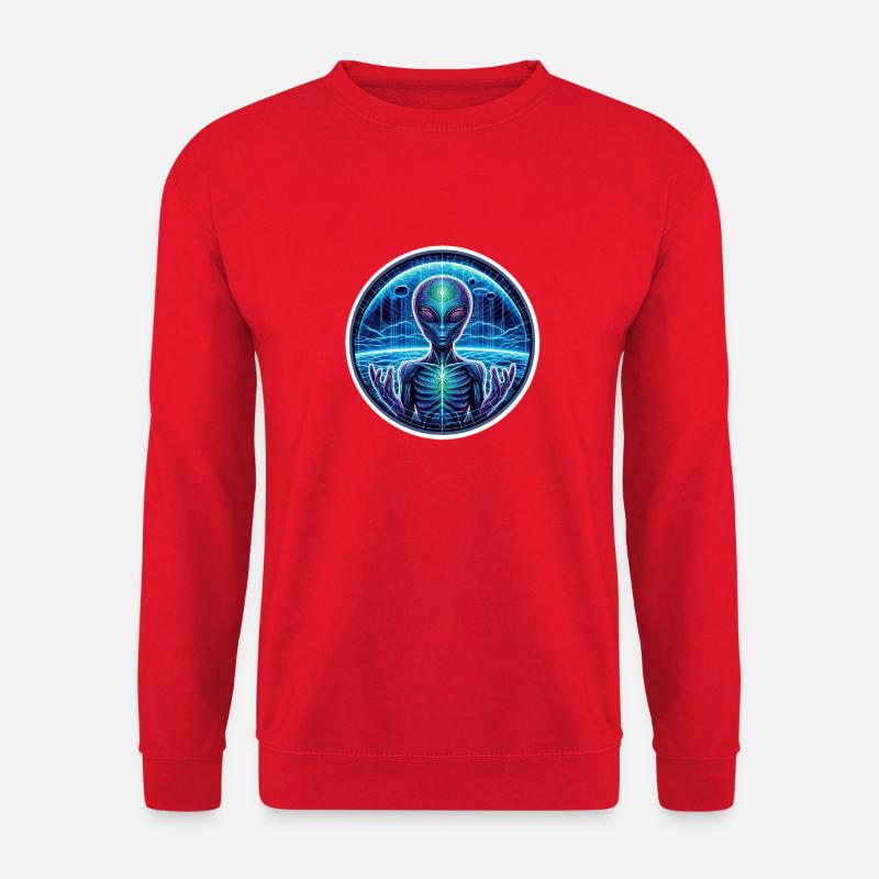 Neonalia Meditation Circle Cosmos - Unisex Sweatshirt - red