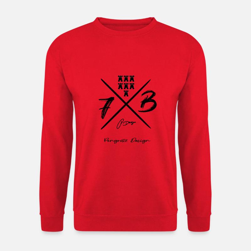 Pongratz Design | Moderne siebenbürgische Mode - Unisex Pullover - Rot
