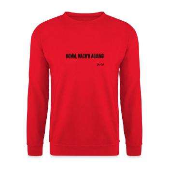 Berliner Schnauze - Unisex Pullover - Rot - Vorne - Alina (178cm) & Michal (187cm)