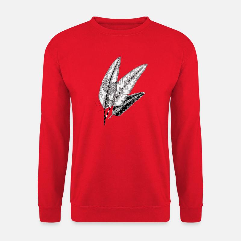 Drei Federn - Unisex Pullover - Rot