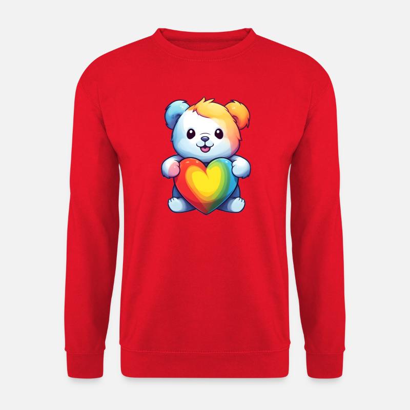 Liebe ist eine Bärennotwendigkeit - Unisex Pullover - Rot