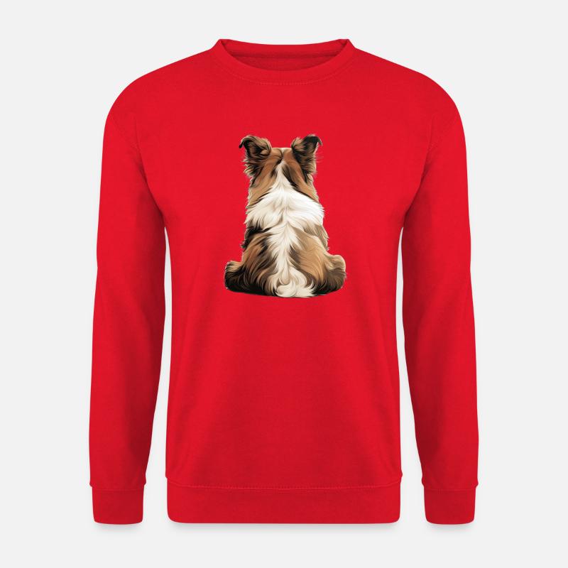 Shetland Schäferhund - Unisex Pullover - Rot