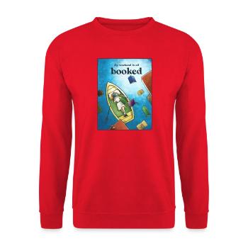 Mer de mots - Sweat-shirt Unisexe - rouge - Devant - Alina (178cm) & Michal (187cm)