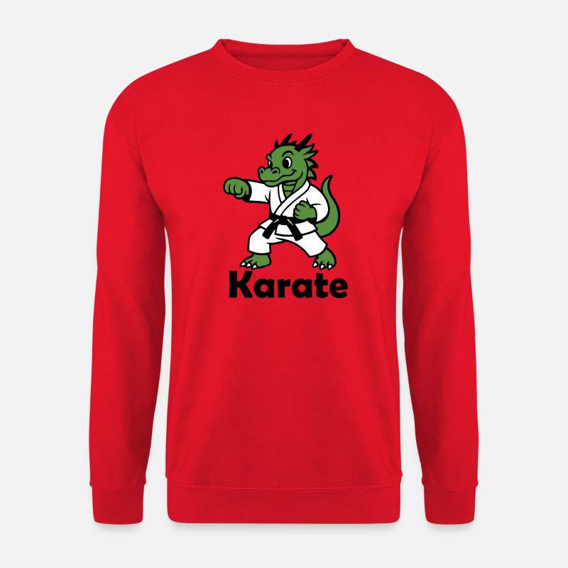 Karate Drache - Unisex Pullover - Rot