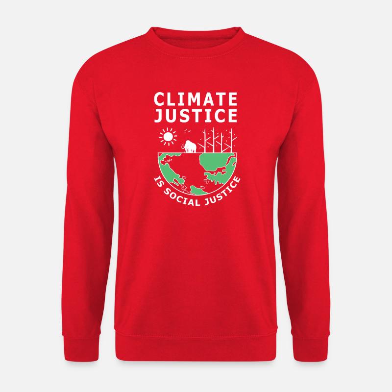 Klimawandel Umwelt Umweltschutz - Unisex Pullover - Rot