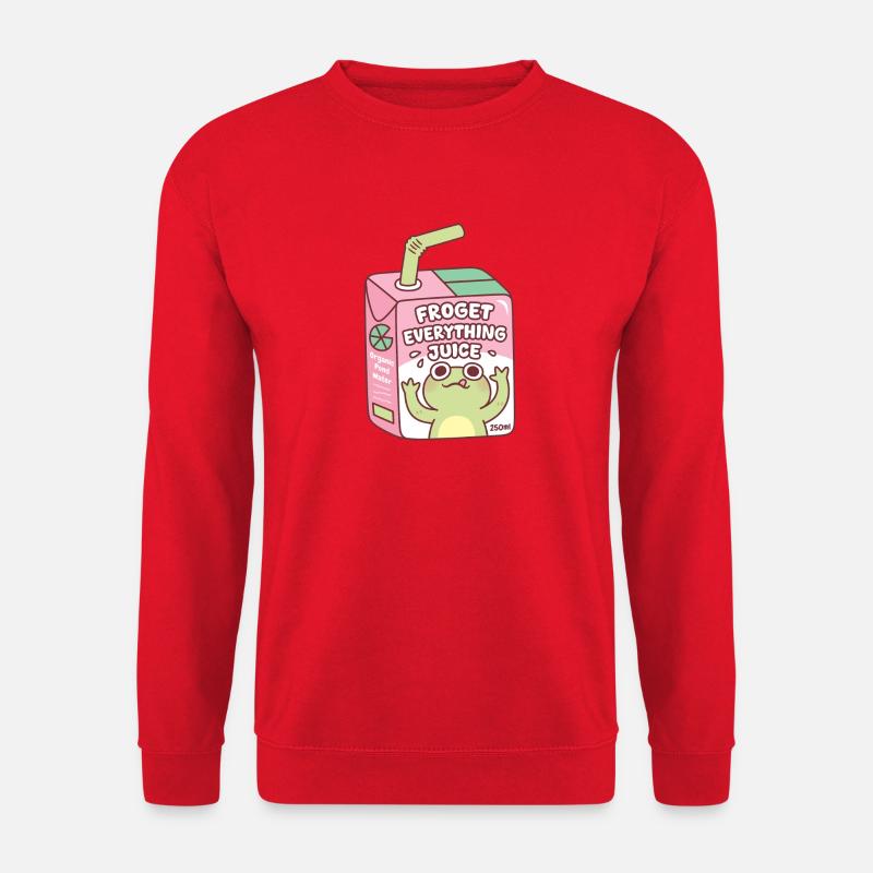 Lustige Frosch-Frosch-Alles-Saftbox - Unisex Pullover - Rot