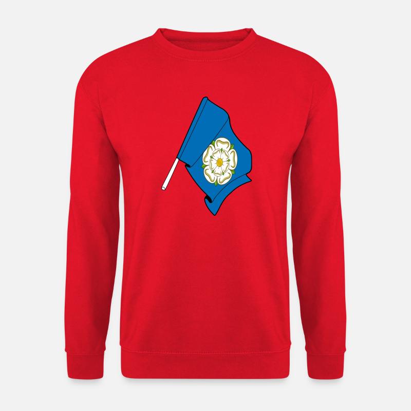 Flagge von Yorkshire - Unisex Pullover - Rot