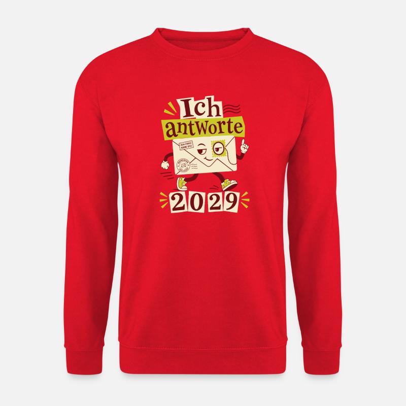 Ich antworte 2029 - Unisex Pullover - Rot