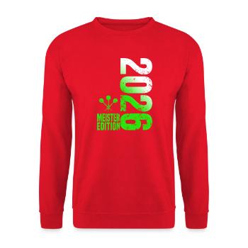 Darts Champion 2026 Kreisliga shirt green white - Unisex Sweatshirt - red - Front - Alina (178cm) & Michal (187cm)