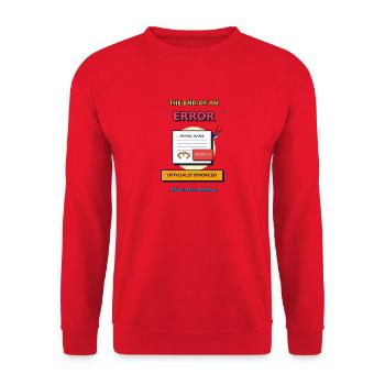 Fehler - Unisex Pullover - Rot - Vorne - Alina (178cm) & Michal (187cm)