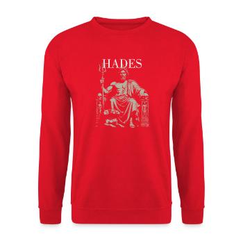 Hades - Unisex Pullover - Rot - Vorne - Alina (178cm) & Michal (187cm)