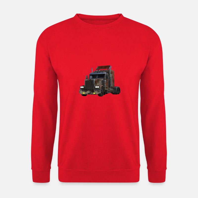 Amerikanischer Lkw-Lkw - Unisex Pullover - Rot