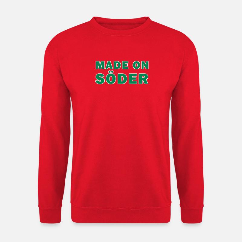 Made on Söder green ̈ - Unisex Sweatshirt - red
