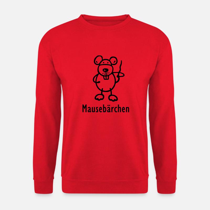 Maus - Mausebärchen - Unisex Pullover - Rot