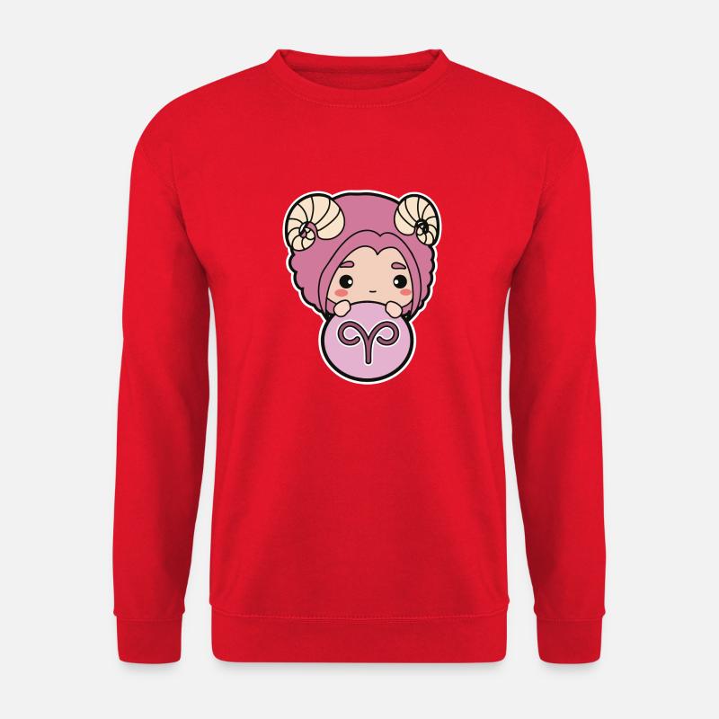 Widder Chibi - Unisex Pullover - Rot