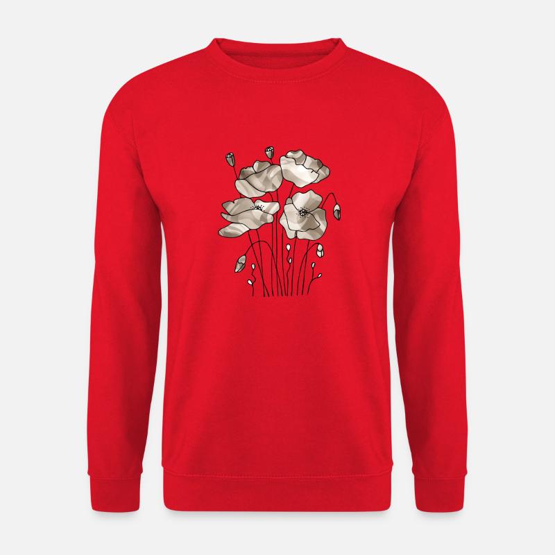 Blumen - Unisex Pullover - Rot