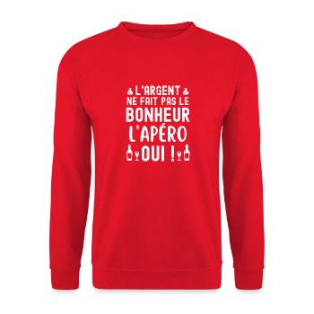 Picoler apéro apéritif - Sweat-shirt Unisexe - rouge - Devant - Alina (178cm) & Michal (187cm)