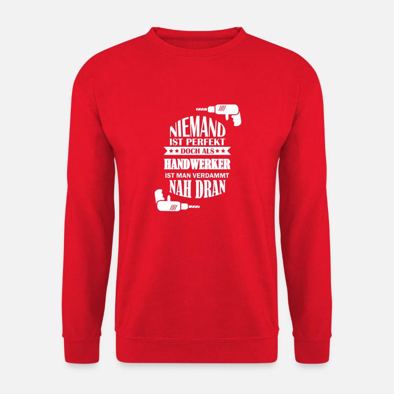 perfekter handwerker - Unisex Pullover - Rot