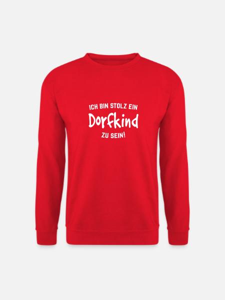 Ich bin Stolz ein Dorfkind zu sein - Unisex Pullover - Rot
