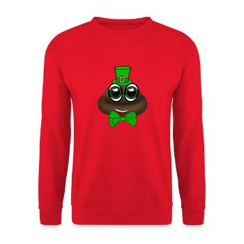 Emoji pour le jour de la Saint Patrick - Sweat-shirt Unisexe - rouge - Devant - Alina (178cm) & Michal (187cm)
