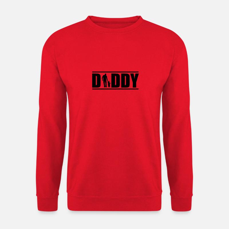 Daddy - Vater - Kind - bester Papa - Unisex Pullover - Rot