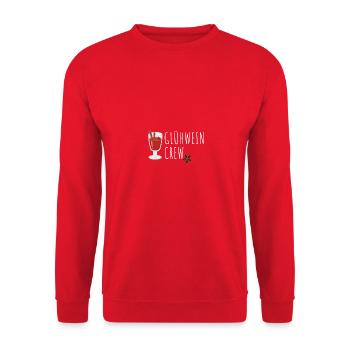 Glühwein Christmas Weihnachten Weihnachtsmarkt - Unisex Pullover - Rot - Vorne - Alina (178cm) & Michal (187cm)