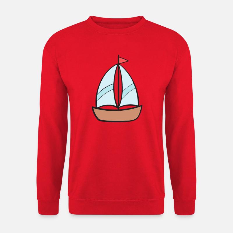 Boat Ship Sailing Ship - Unisex Sweatshirt - red