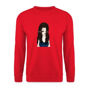 IMG 6955 - Unisex Pullover - Rot - Vorne - Alina (178cm) & Michal (187cm)