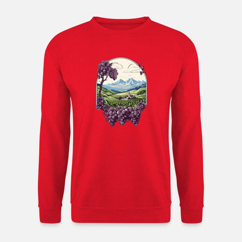 Weinberg - Unisex Pullover - Rot