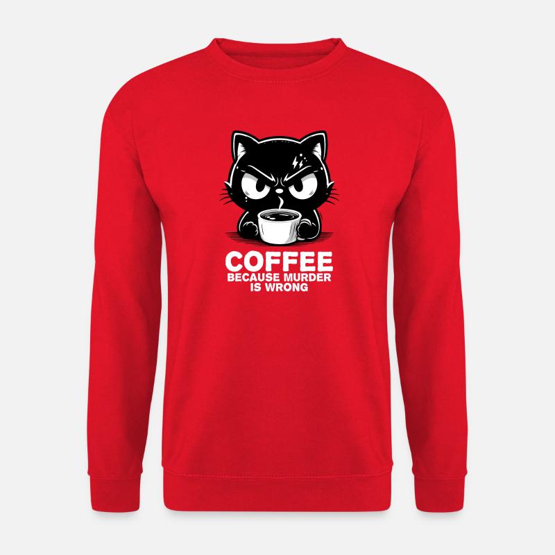 Mord ist falsch (dunkel) - Unisex Pullover - Rot