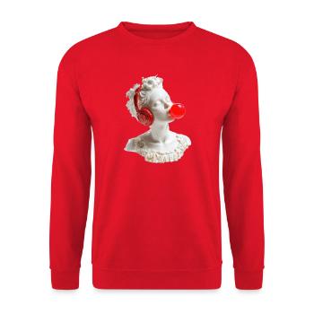 Marble & Beats - Unisex Sweatshirt - red - Front - Alina (178cm) & Michal (187cm)