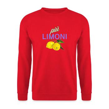 piu limoni - Unisex Pullover - Rot - Vorne - Alina (178cm) & Michal (187cm)