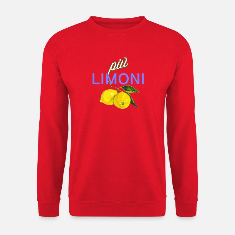 piu limoni - Unisex Pullover - Rot