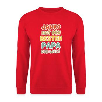 Bébé Janko - Sweat-shirt Unisexe - rouge - Devant - Alina (178cm) & Michal (187cm)