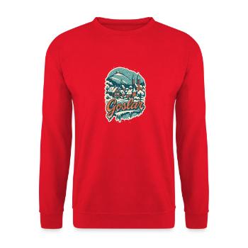 Goslar Magie de l’hiver - Sweat-shirt Unisexe - rouge - Devant - Alina (178cm) & Michal (187cm)