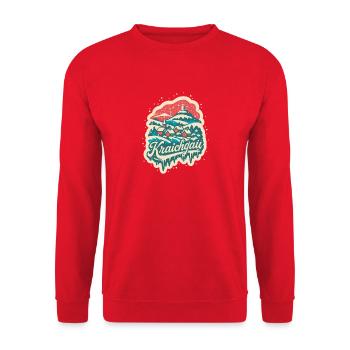Kraichgau Baden Württemberg Winter - Unisex Sweatshirt - red - Front - Alina (178cm) & Michal (187cm)