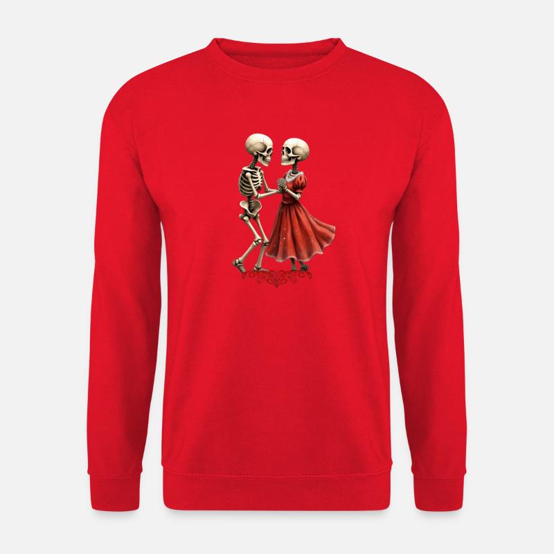 Red Skeletal Dance - Unisex Sweatshirt - red