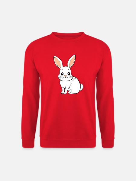 Hase Kaninchen T-shirt Geschenk - Unisex Pullover - Rot