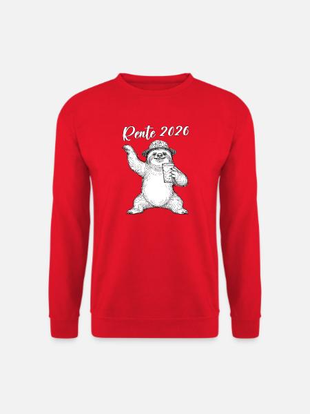 Sloth 2026 Sloth Retiree Lazy Colleague - Unisex Sweatshirt - red