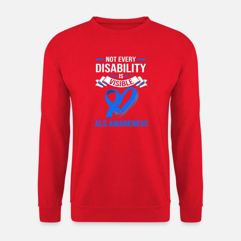 ALS Nervenkrankheit - Unisex Pullover - Rot