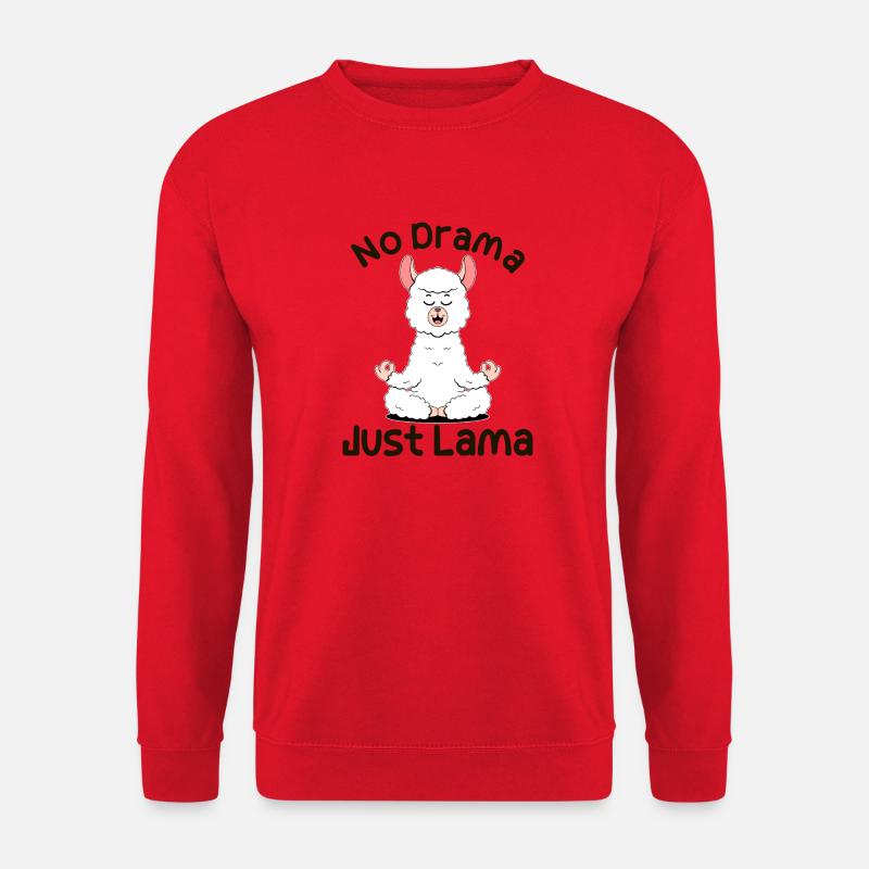 No Drama. Just Lama - Unisex Pullover - Rot