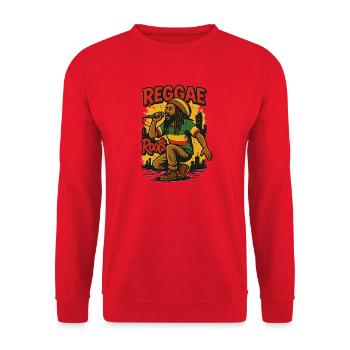 Reggae - Unisex Pullover - Rot - Vorne - Alina (178cm) & Michal (187cm)
