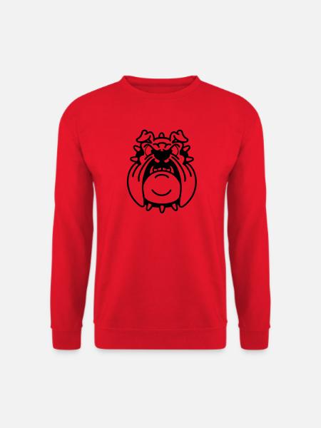 brutus, the bulldog (1) - Unisex Sweatshirt - red