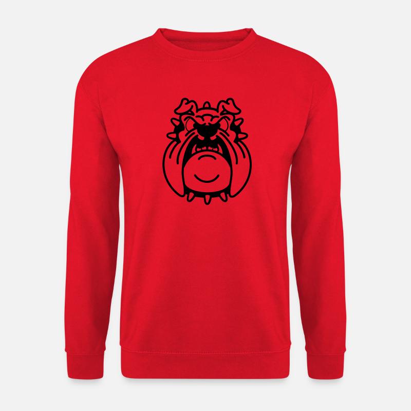 brutus, die Bulldogge (1) - Unisex Pullover - Rot