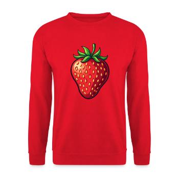 Erdbeere Früchte Kostümersatz Karneval Fasching - Unisex Pullover - Rot - Vorne - Alina (178cm) & Michal (187cm)