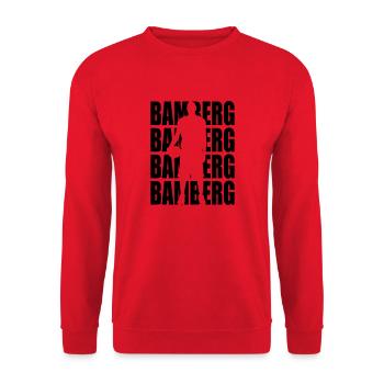 Bamberg Basketball - Sweat-shirt Unisexe - rouge - Devant - Alina (178cm) & Michal (187cm)