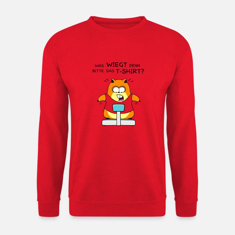 Fettes Hamster Shirt - Unisex Pullover - Rot